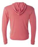 Triblend Lightweight Full-Zip Hooded Long Sleeve Tee