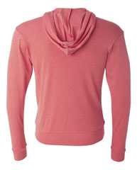 Triblend Lightweight Full-Zip Hooded Long Sleeve Tee