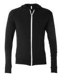Triblend Lightweight Full-Zip Hooded Long Sleeve Tee