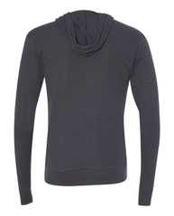 Triblend Lightweight Full-Zip Hooded Long Sleeve Tee