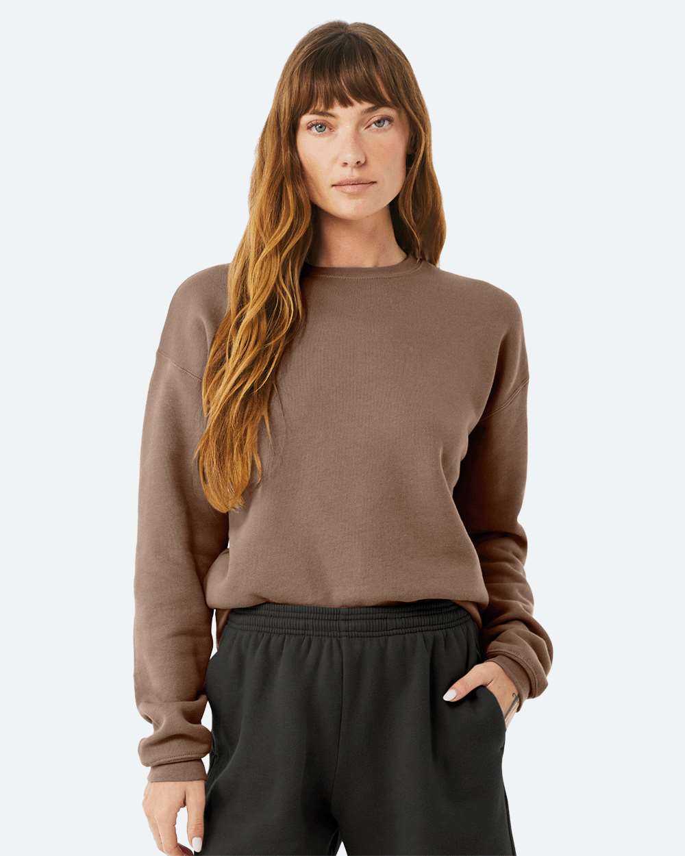 BELLA + CANVAS Sponge Fleece Drop Shoulder Crewneck Sweatshirt 3945
