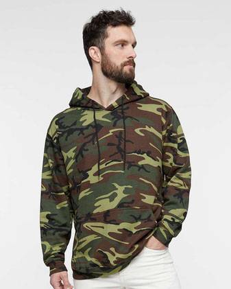 Code Five Camo Pullover Fleece Hoodie 3969