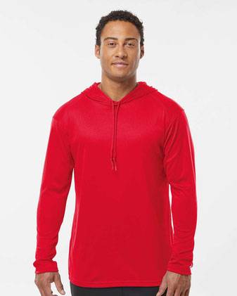 Badger B-Core Hooded Long Sleeve T-Shirt 4105