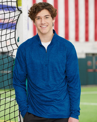 Badger Tonal Blend Quarter-Zip Pullover 4172
