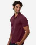 Men's Pro-Flex Sorona® Button Down Short Sleeve Shirt