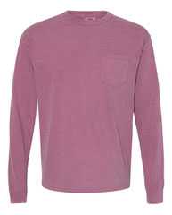 Garment-Dyed Heavyweight Long Sleeve Pocket T-Shirt
