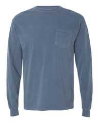 Garment-Dyed Heavyweight Long Sleeve Pocket T-Shirt