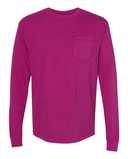 Garment-Dyed Heavyweight Long Sleeve Pocket T-Shirt