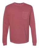 Garment-Dyed Heavyweight Long Sleeve Pocket T-Shirt