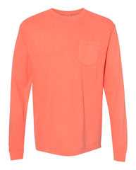 Garment-Dyed Heavyweight Long Sleeve Pocket T-Shirt