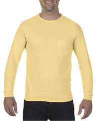 Garment-Dyed Heavyweight Long Sleeve Pocket T-Shirt