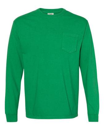 Comfort Colors Garment-Dyed Heavyweight Long Sleeve Pocket T-Shirt 4410