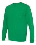 Garment-Dyed Heavyweight Long Sleeve Pocket T-Shirt