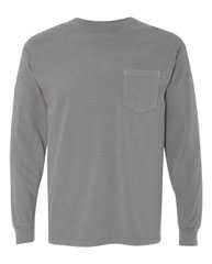 Garment-Dyed Heavyweight Long Sleeve Pocket T-Shirt