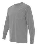 Garment-Dyed Heavyweight Long Sleeve Pocket T-Shirt