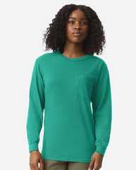 Garment-Dyed Heavyweight Long Sleeve Pocket T-Shirt