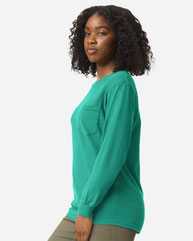 Garment-Dyed Heavyweight Long Sleeve Pocket T-Shirt