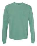 Garment-Dyed Heavyweight Long Sleeve Pocket T-Shirt