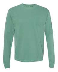 Garment-Dyed Heavyweight Long Sleeve Pocket T-Shirt