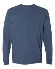 Garment-Dyed Heavyweight Long Sleeve Pocket T-Shirt