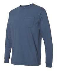 Garment-Dyed Heavyweight Long Sleeve Pocket T-Shirt