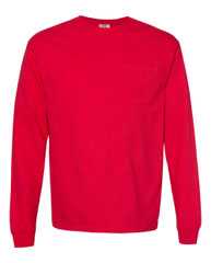 Garment-Dyed Heavyweight Long Sleeve Pocket T-Shirt