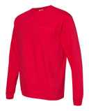 Garment-Dyed Heavyweight Long Sleeve Pocket T-Shirt