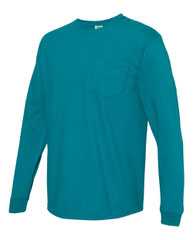 Garment-Dyed Heavyweight Long Sleeve Pocket T-Shirt