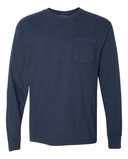 Garment-Dyed Heavyweight Long Sleeve Pocket T-Shirt