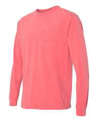 Garment-Dyed Heavyweight Long Sleeve Pocket T-Shirt