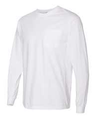 Garment-Dyed Heavyweight Long Sleeve Pocket T-Shirt