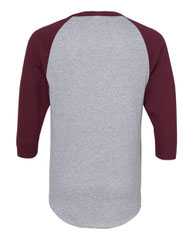 Three-Quarter Raglan Sleeve Baseball Jersey