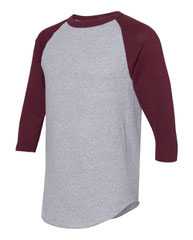 Three-Quarter Raglan Sleeve Baseball Jersey