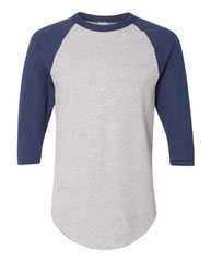 Three-Quarter Raglan Sleeve Baseball Jersey