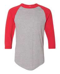 Three-Quarter Raglan Sleeve Baseball Jersey