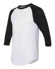 Three-Quarter Raglan Sleeve Baseball Jersey