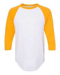 Three-Quarter Raglan Sleeve Baseball Jersey