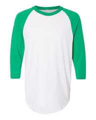 Three-Quarter Raglan Sleeve Baseball Jersey