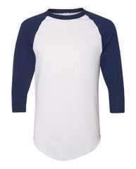 Three-Quarter Raglan Sleeve Baseball Jersey