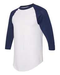 Three-Quarter Raglan Sleeve Baseball Jersey