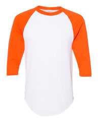 Three-Quarter Raglan Sleeve Baseball Jersey