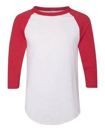 Augusta Sportswear Three-Quarter Raglan Sleeve Baseball Jersey 4420A