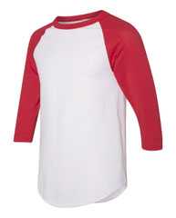 Three-Quarter Raglan Sleeve Baseball Jersey