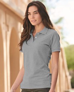 JERZEES Women's 100% Ring-Spun Cotton Piqué Polo 443W JERZEES Women's 100% Ring-Spun Cotton Piqué Polo 443W