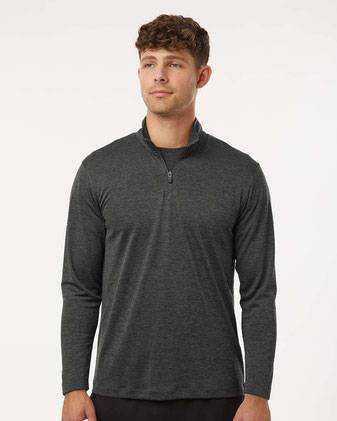 AllPro Men's Pro-Lock Performance Mélange Quarter-Zip Pullover - 4HM700