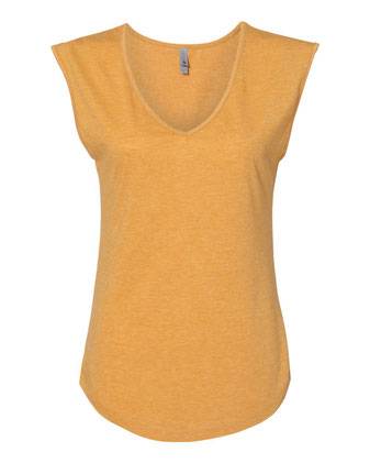 Next Level Women's Festival Sleeveless Deep V-Neck T-Shirt 5040NL