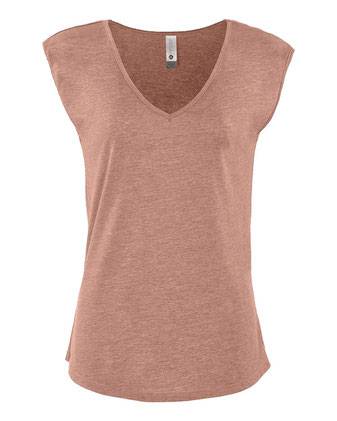 Next Level Women's Festival Sleeveless Deep V-Neck T-Shirt 5040NL