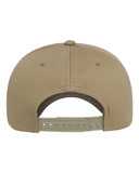 Retro Cotton Blend Five-Panel Rope Cap