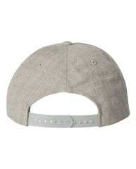 YP Classics 5-Panel Wool Blend Flat-Bill Snapback Hat 5089M