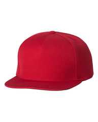 YP Classics 5-Panel Wool Blend Flat-Bill Snapback Hat 5089M